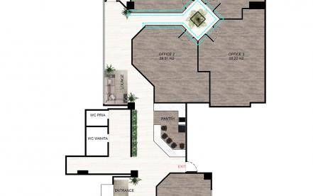 Sewa Ruang Kantor Gedung Wahid 27 di Jakarta Pusat (27 m2)
